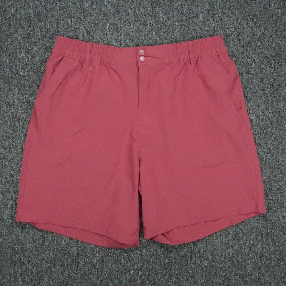 Burlebo Shorts Mens XL Red Everyday Fishing Lure Pocket Liner Stretch Outdoor